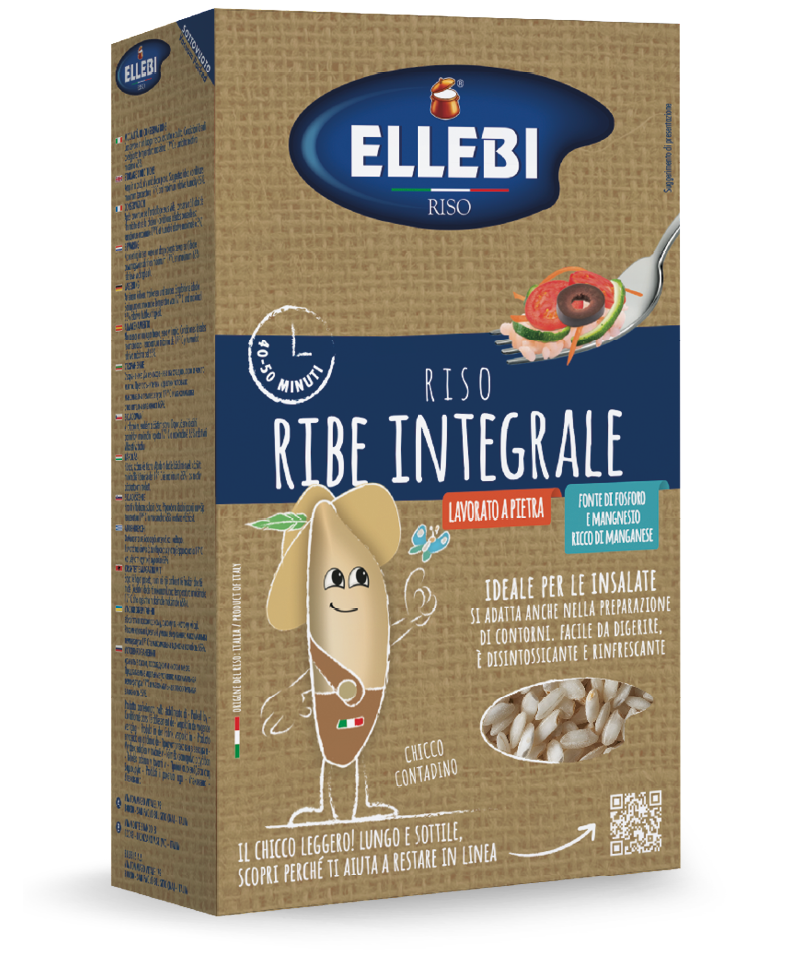 Riso aromatico a chicco lungo in versione integrale, ricca di fibre